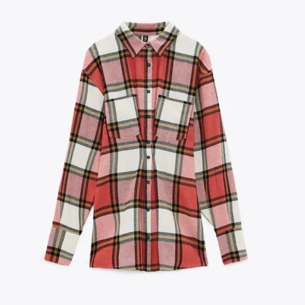 Zara Cinched Waist Flannel